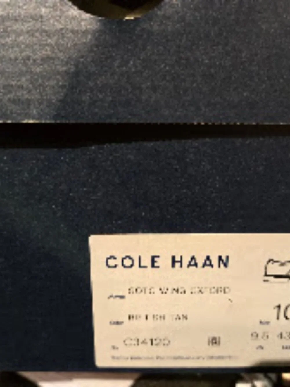 Cole Haan Go To Wing Oxford Wingtip Dress Shoes - British Tan Mens 10.5 M NEW
